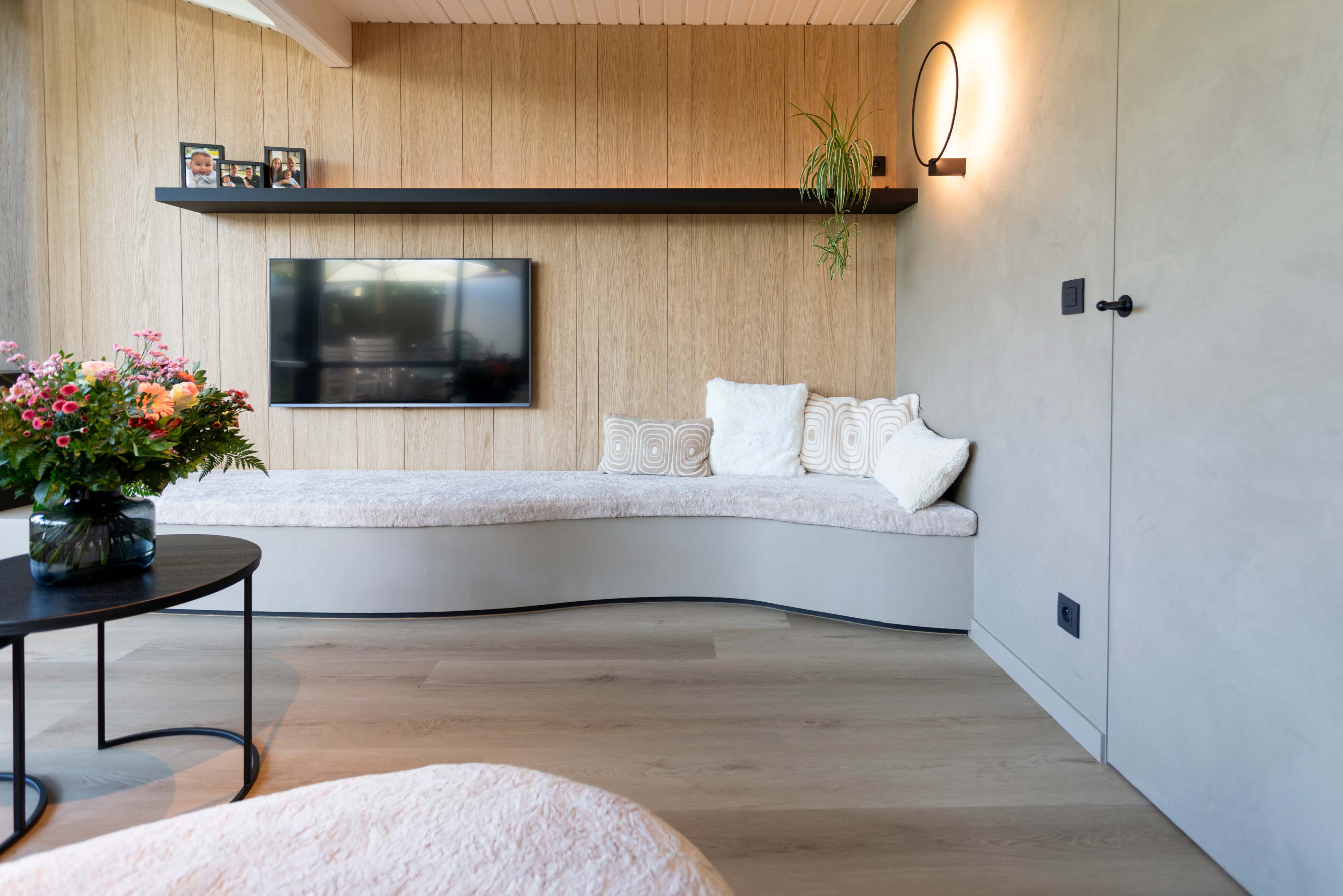 inrichting van een gezellige zithoek